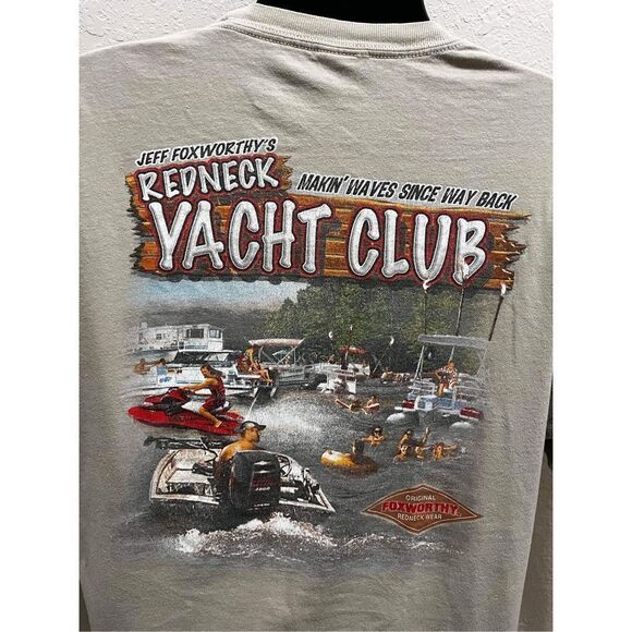 Vintage M&O Knits Heavy Weight 100% Cotton PreShrunk XL Jeff Foxworthy's Redneck - Picture 4 of 5